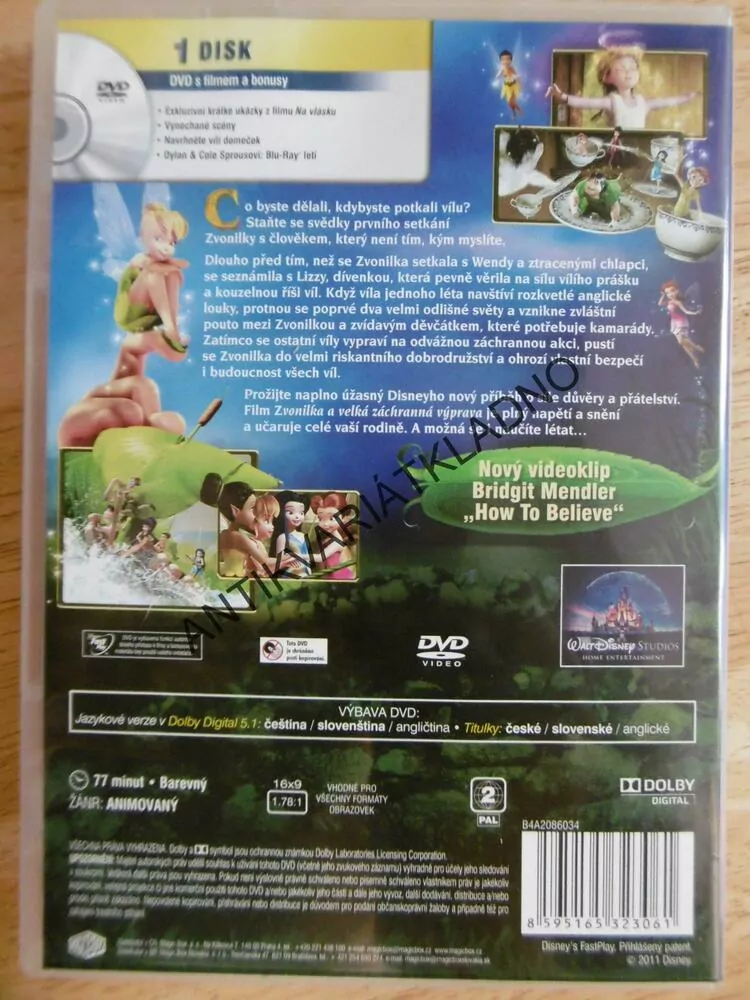 ZVONILKA A VELKÁ ZÁCHRANNÁ VÝPRAVA, DVD FILM