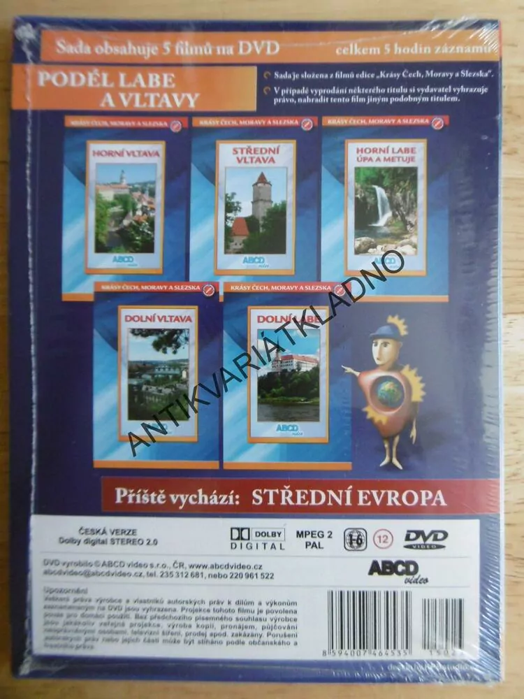 PODÉL LABE A VLTAVY, DVD FILM DOKUMENT