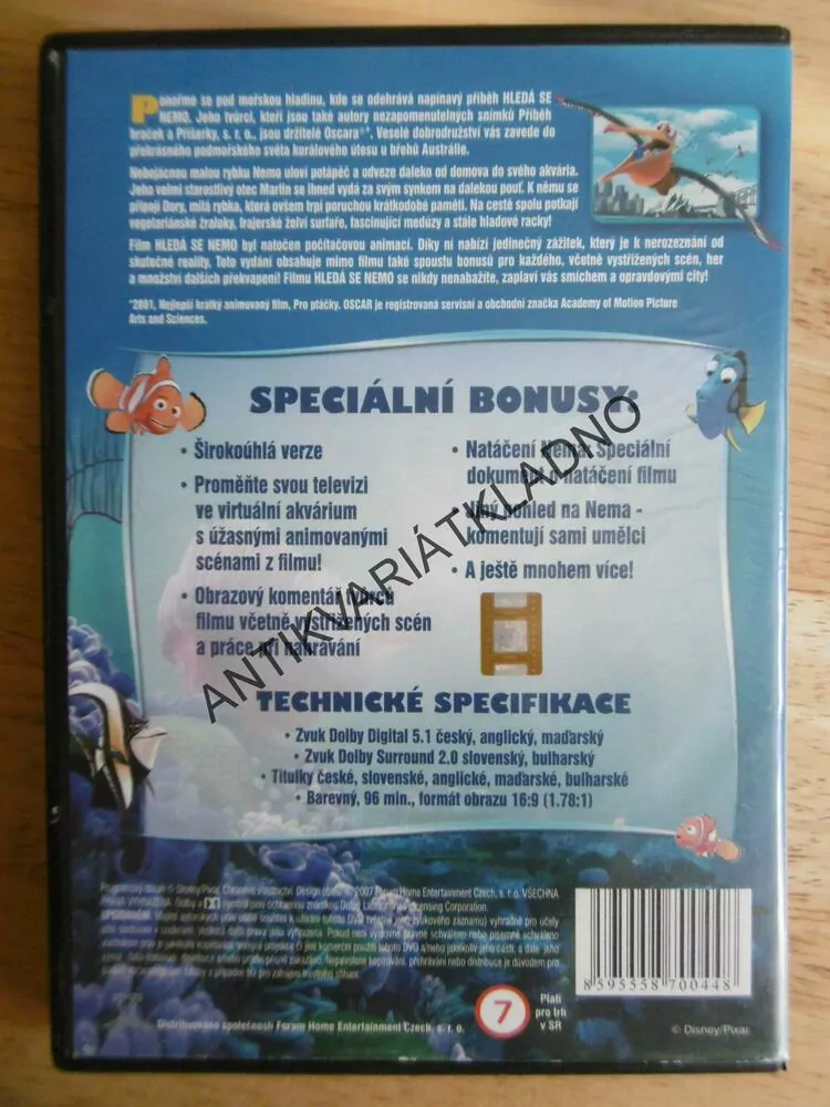 HLEDÁ SE NEMO, DVD FILM