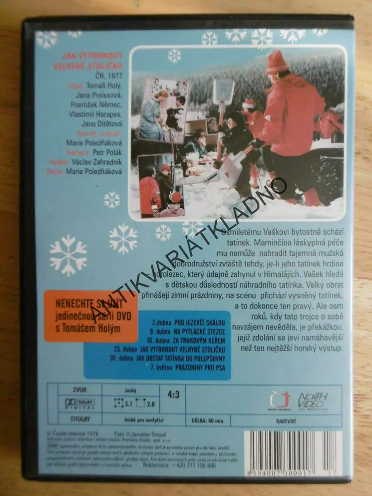 JAK VYTRHNOUT VELRYBĚ STOLIČKU, DVD FILM