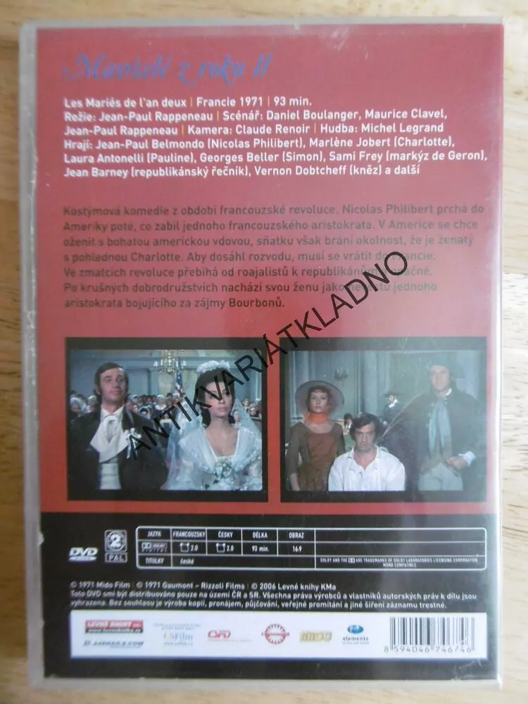 MANŽELÉ Z ROKU II., DVD FILM
