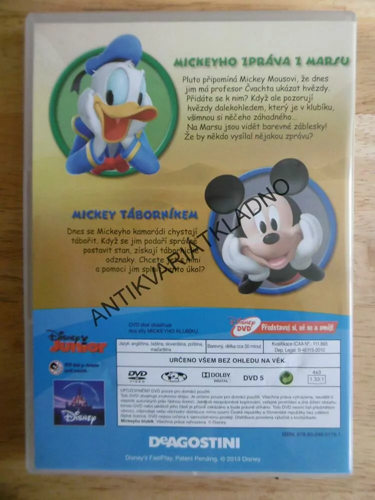 MICKEYHO KLUBÍK, ZPRÁVA Z MARSU, DVD FILM