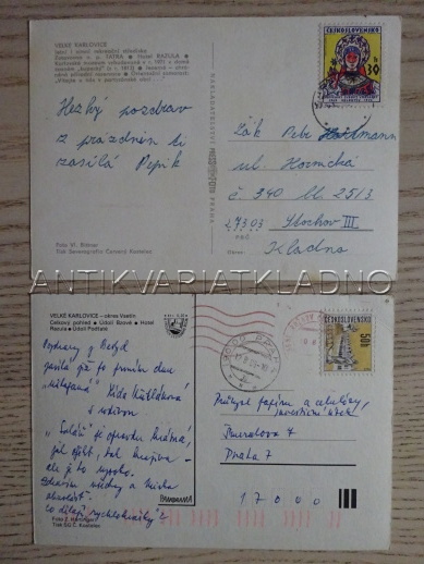 VELKÉ KARLOVICE, OKRES VSETÍN, 2 KUSY