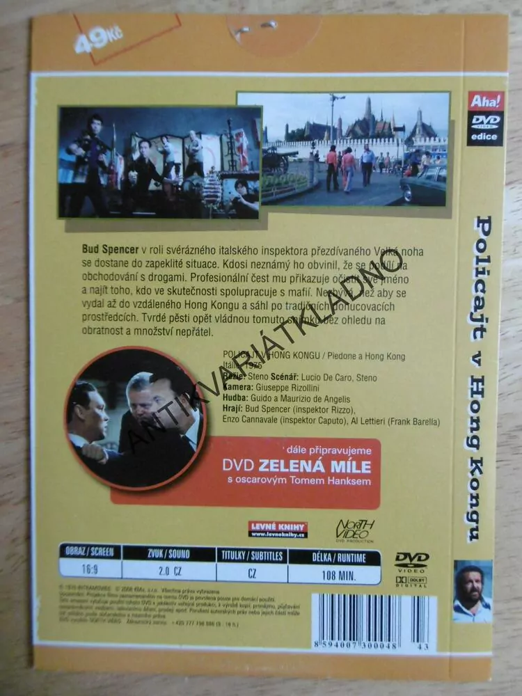 POLICAJT V HONG KONGU, DVD FILM