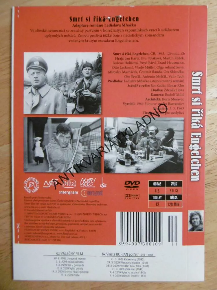 SMRT SI ŘÍKÁ ENGELCHEN, DVD FILM