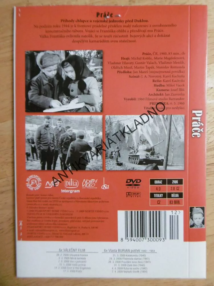 PRÁČE, DVD FILM