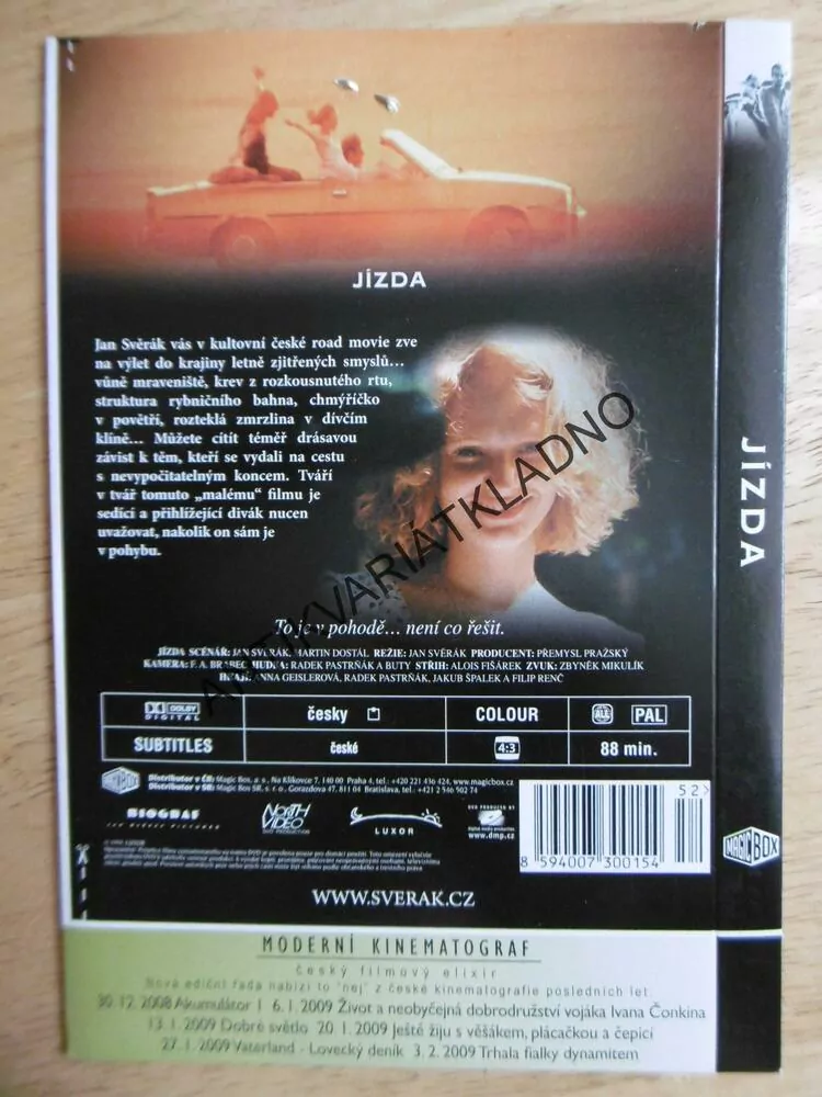 JÍZDA, DVD FILM