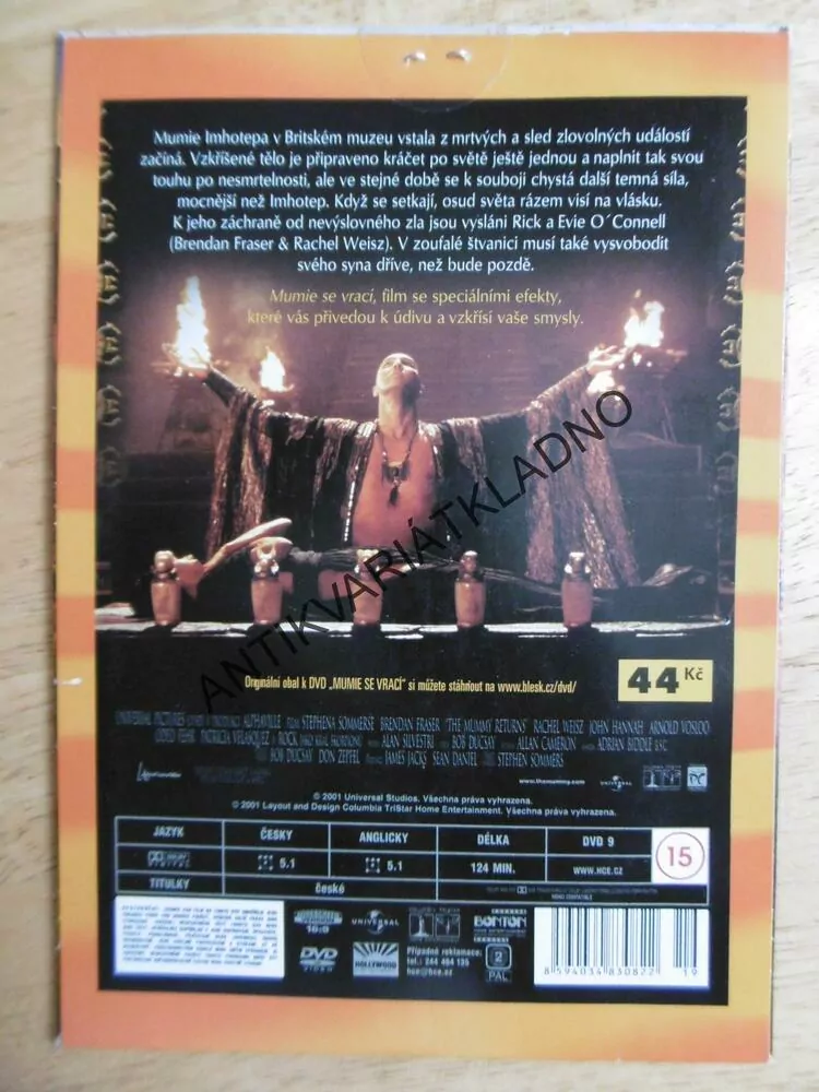 MUMIE SE VRACÍ, DVD FILM