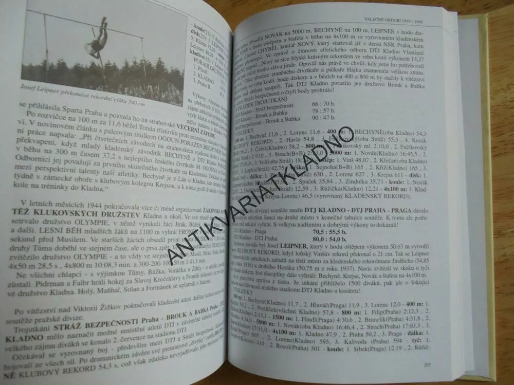 PRVNÍ PŮLSTOLETÍ KLADENSKÉ ATLETIKY 1900-49, KLADNO, KOZÁK, **an
