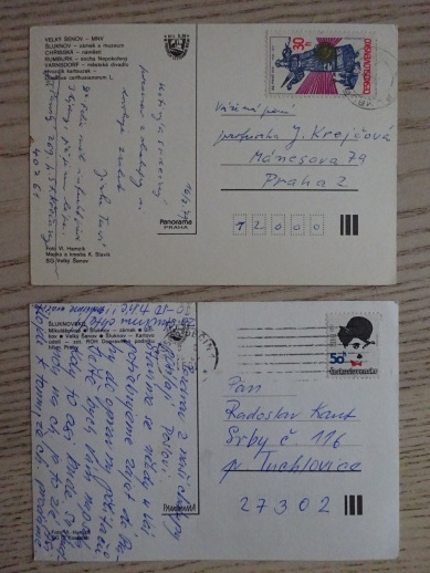 ŠLUKNOV, ŠLUKNOVSKÝ VÝBĚŽEK, OKRES DĚČÍN, 2 KUSY