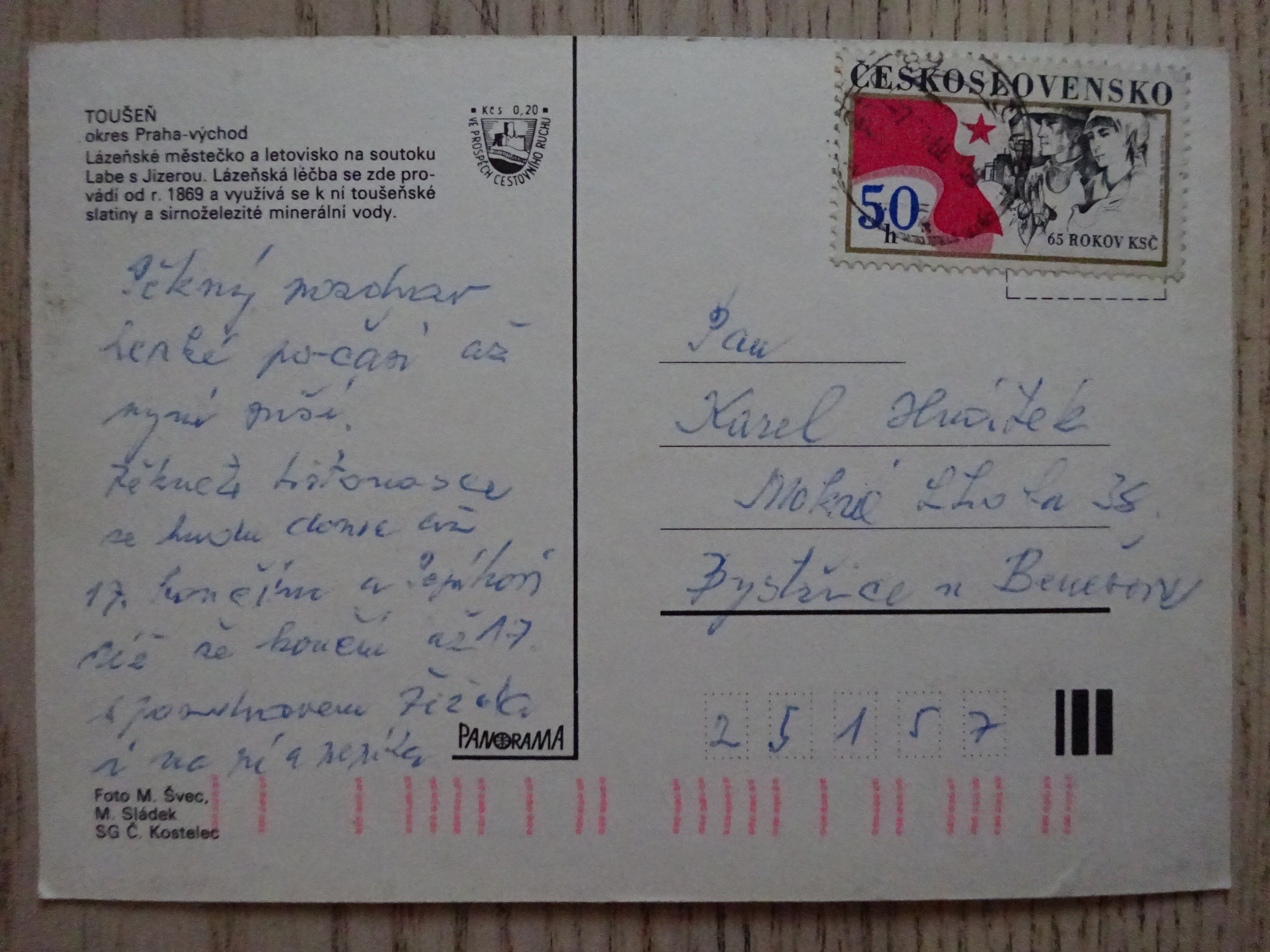 TOUŠEŇ, OKRES PRAHA-VÝCHOD