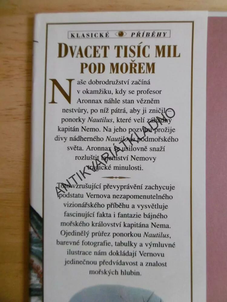 DVACET TISÍC MIL POD MOŘEM, JULES VERNE, **an