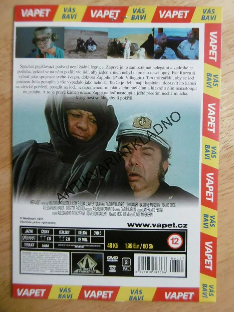 MILIONOVÁ POJISTKA, DVD FILM