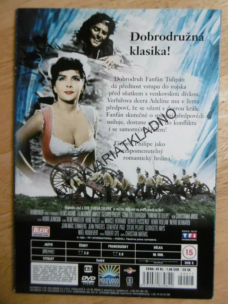 FANFÁN TULIPÁN, DVD FILM