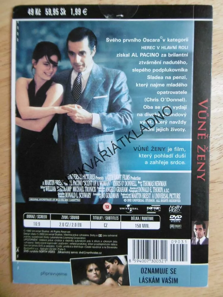 VŮNĚ ŽENY, DVD FILM