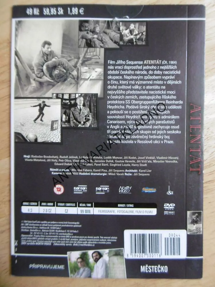 ATENTÁT, DVD FILM