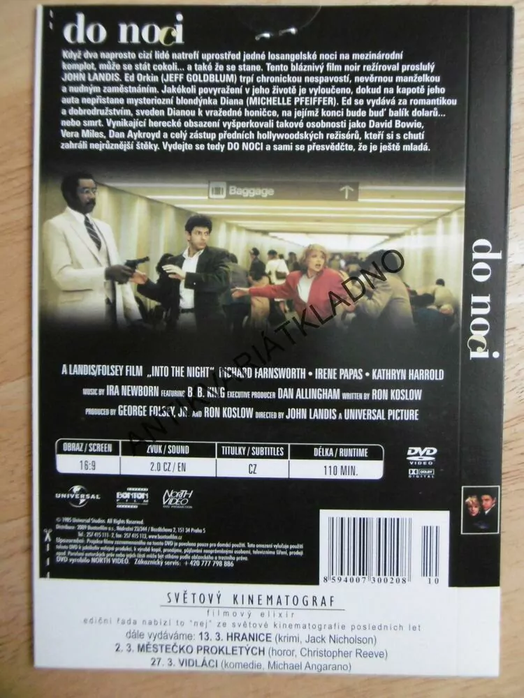 DO NOCI, JEFF GOLDBLUM, MICHELLE PFEIFFER. DVD FILM