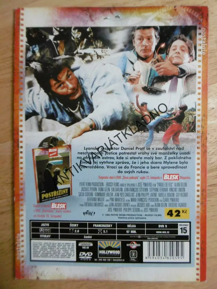 SLOVO POLICAJTA, ALAIN DELON,  DVD FILM
