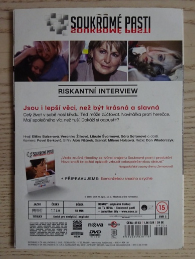 RISKANTNÍ INTERVIEW, SOUKROMÉ PASTI, DVD FILM ČR