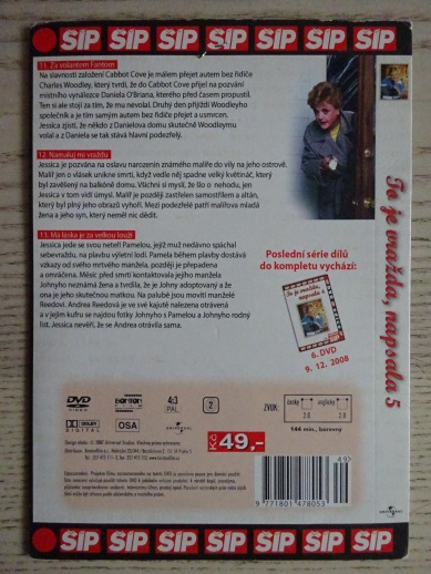 TO JE VRAŽDA NAPSALA 5, JESSICA FLETCHER, DVD FILM
