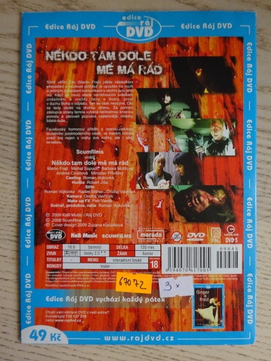NĚKDO TAM DOLE MĚ MÁ RÁD, DVD FILM ČR