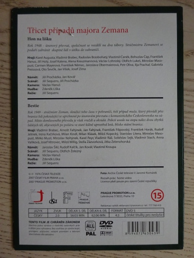TŘICET PŘÍPADŮ MAJORA ZEMANA, DÍL Č. 5-6, DVD FILM
