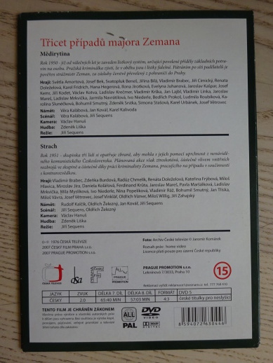TŘICET PŘÍPADŮ MAJORA ZEMANA, DÍL Č. 7-8, DVD FILM