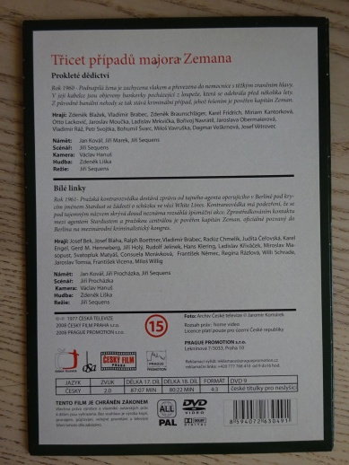 TŘICET PŘÍPADŮ MAJORA ZEMANA, DÍL Č. 19-20, DVD FILM