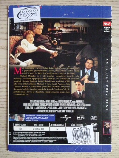 AMERICKÝ PREZIDENT, DVD FILM