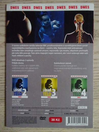LIDSKÉ TĚLO 1, DVD FILM
