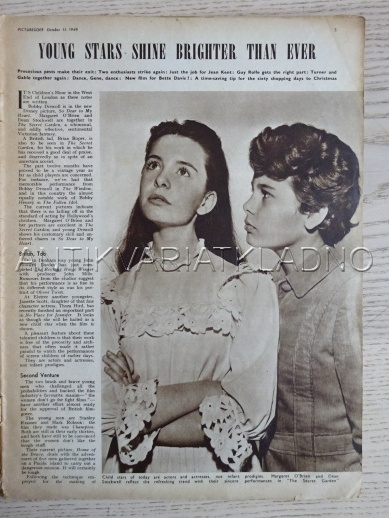FILMOVÝ ČASOPIS PICTUREGOER 1949, VAN JOHNSON