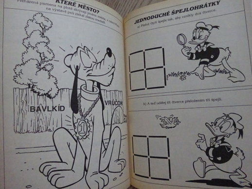 HÁDANKY, KŘÍŽOVKY, komiks DISNEY 6/96