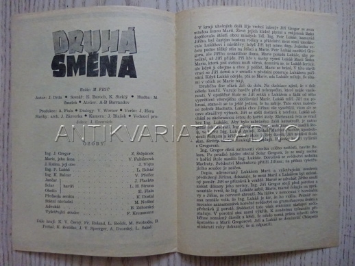 DRUHÁ SMĚNA, Z. ŠTĚPÁNEK, FILMOVÝ PROGRAM 72