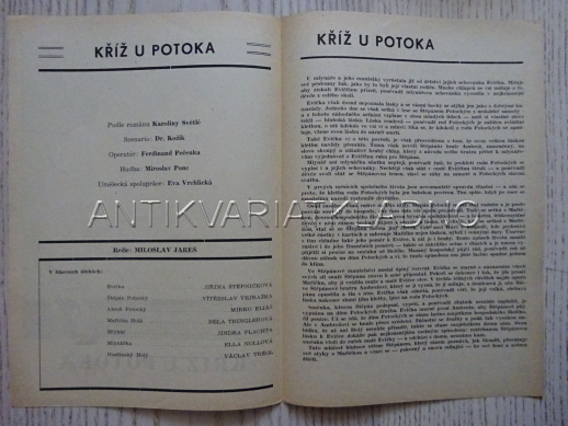 KŘÍŽ U POTOKA, J. ŠTĚPNIČKOVÁ, FILMOVÝ PROGRAM 73