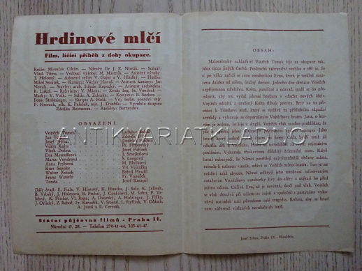 HRDINOVÉ MLČÍ, L. BOHÁČ, FILMOVÝ PROGRAM 88