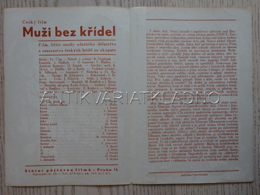 MUŽI BEZ KŘÍDEL, G. NEZVAL, FILMOVÝ PROGRAM 89
