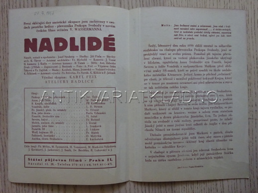 NADLIDÉ, J. VOJTA, FILMOVÝ PROGRAM 92
