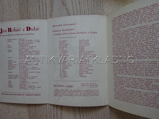 JAN ROHÁČ Z DUBÉ, L. BOHÁČ, O. KORBELÁŘ, FILMOVÝ PROGRAM 95