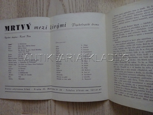 MRTVÝ MEZI ŽIVÝMI, K. HÖGER, FILMOVÝ PROGRAM 97