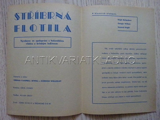 STŘÍBRNÁ FLOTILA, R. RICHARDSON, FILMOVÝ PROGRAM 124