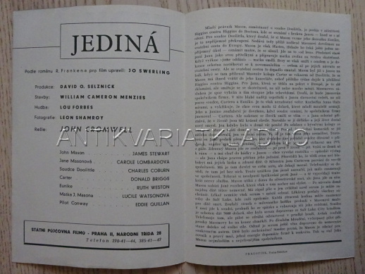 JEDINÁ, J. STEWART, FILMOVÝ PROGRAM 127