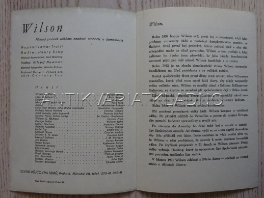 PRESIDENT WILSON, A. KNOX, FILMOVÝ PROGRAM 133