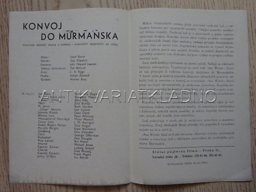 KONVOJ DO MURMAŇSKA, H. BOGART, FILMOVÝ PROGRAM 141