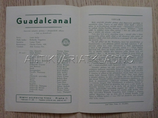 GUADALCANAL, A. QUINN, FILMOVÝ PROGRAM 148