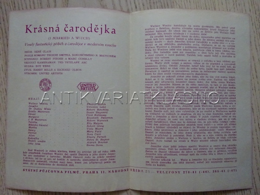 KRÁSNÁ ČARODĚJKA, V. LAKE, FILMOVÝ PROGRAM 149