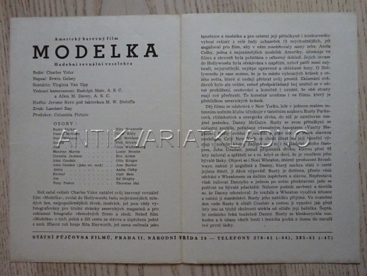 MODELKA, R. HAYWORTH, FILMOVÝ PROGRAM 150