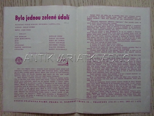 BYLO JEDNOU ZELENÉ ÚDOLÍ, M. O'HARA, FILMOVÝ PROGRAM 159