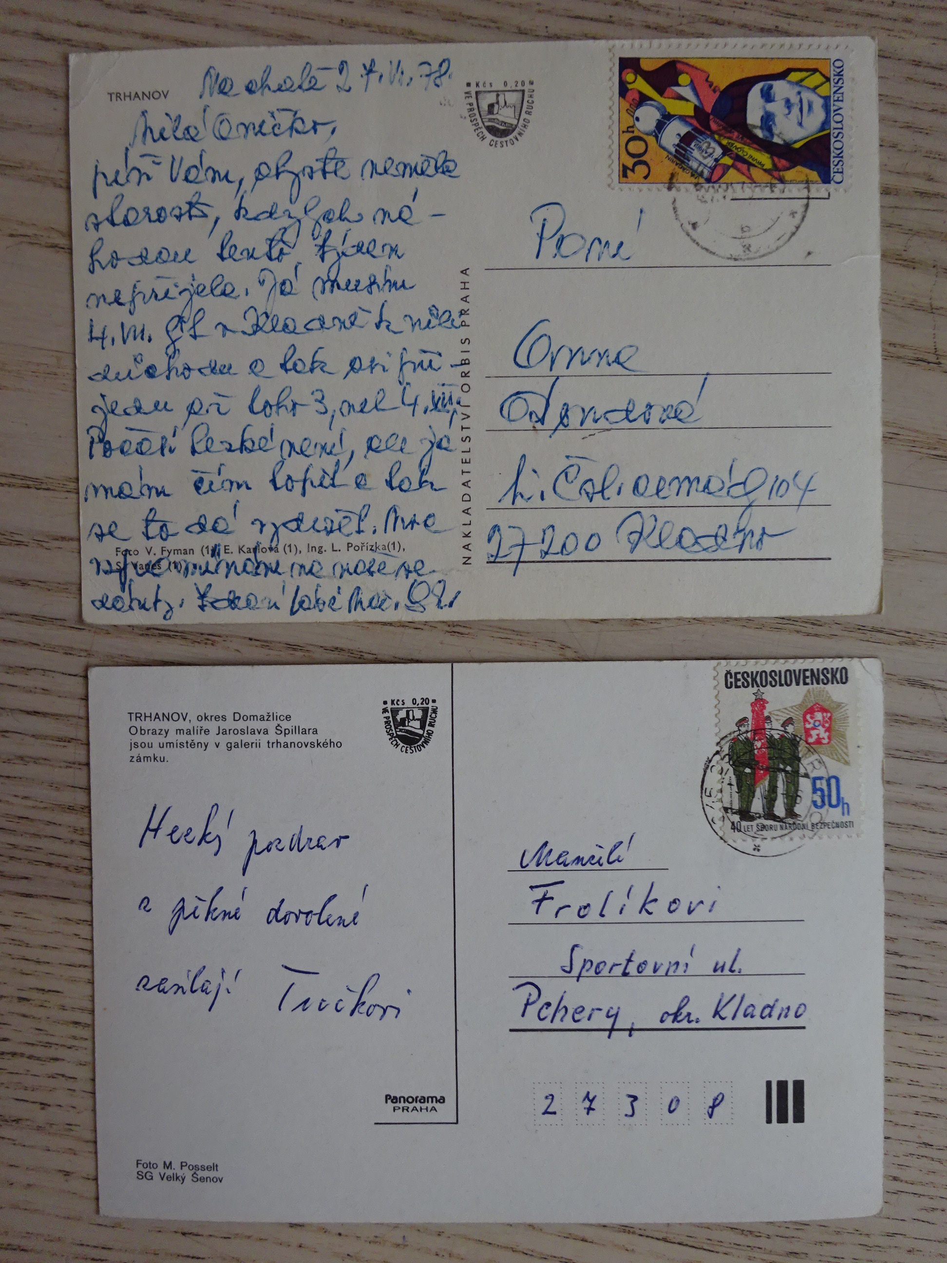 TRHANOV,  OKRES DOMAŽLICE, 2 KUSY