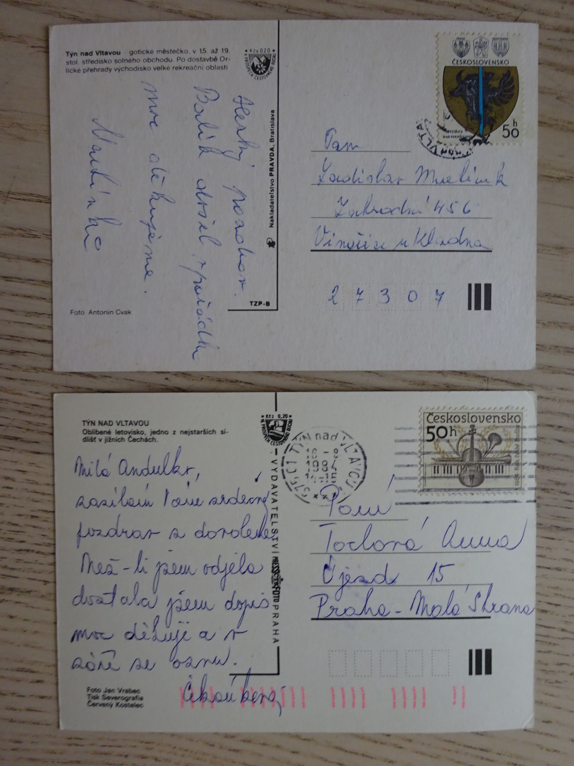 TÝN NAD VLTAVOU, OKRES ČESKÉ BUDĚJOVICE, 2 KUSY