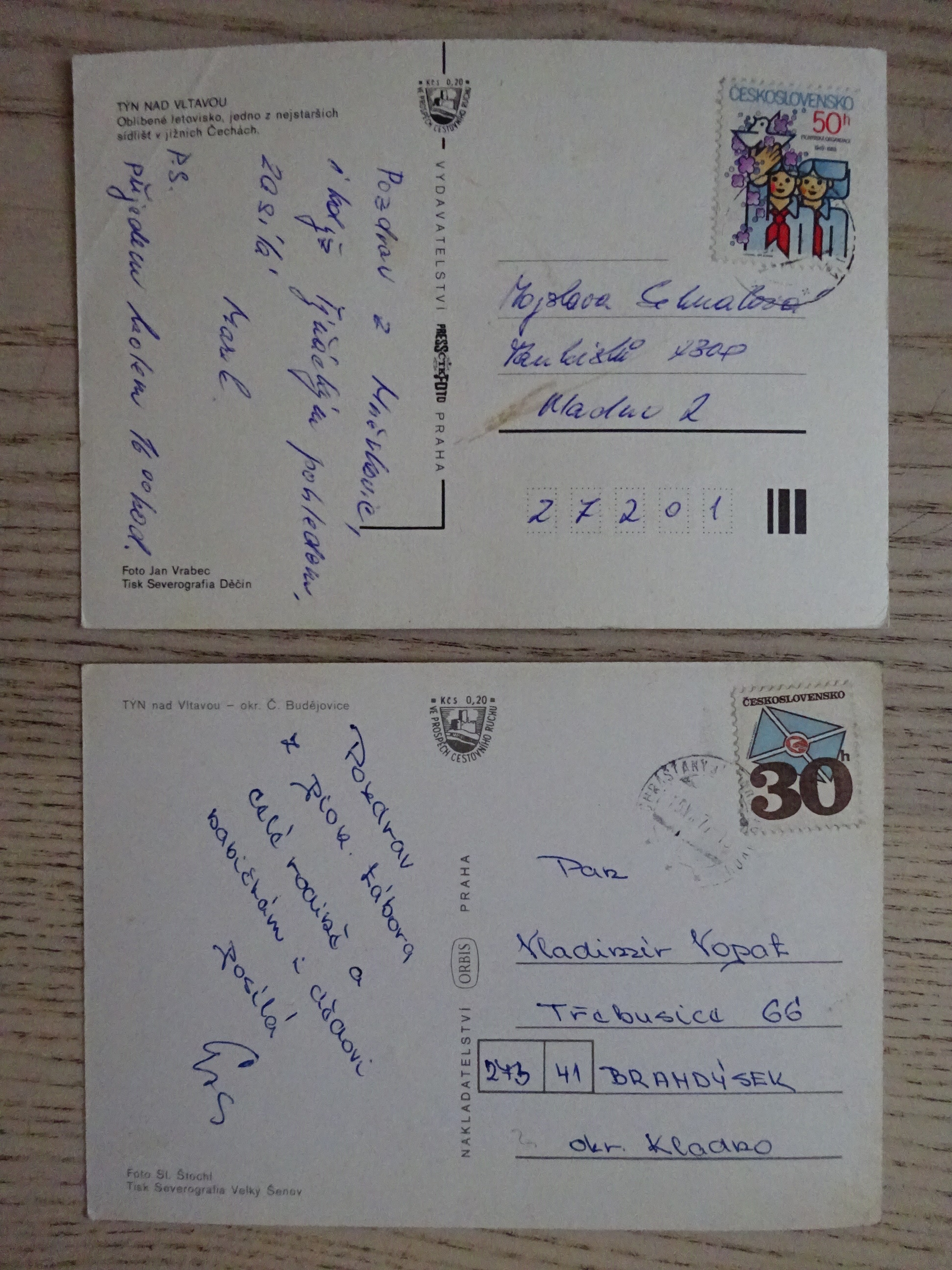 TÝN NAD VLTAVOU, OKRES ČESKÉ BUDĚJOVICE, 2 KUSY
